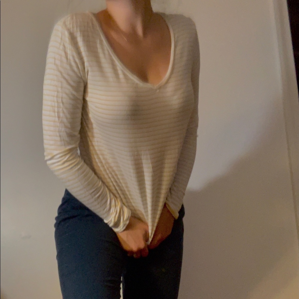 Yellow striped top